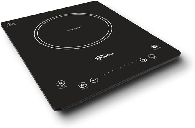 Cooktop de Inducao Fischer 1 Boca com Mesa Vitroceramica Preta